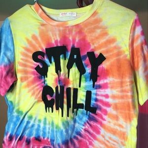 Tie die crop top